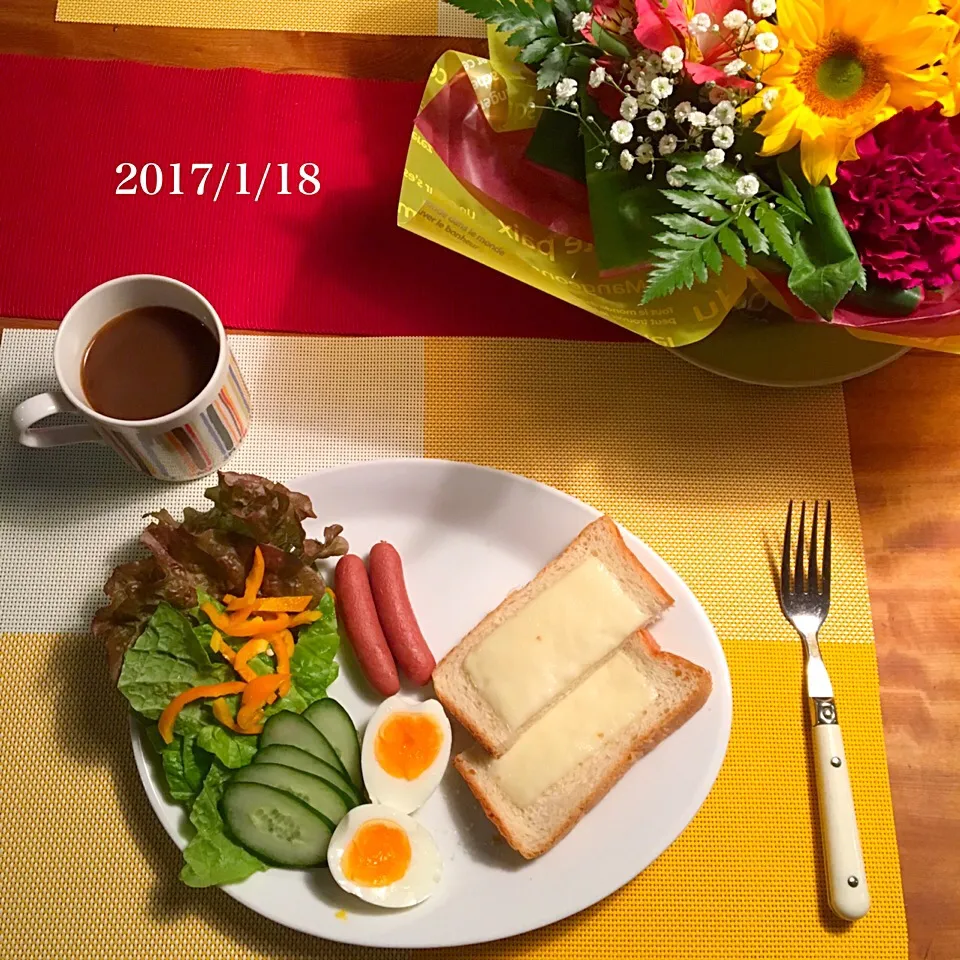 パパ朝ごはん  2017・1・18|ローゼルさん