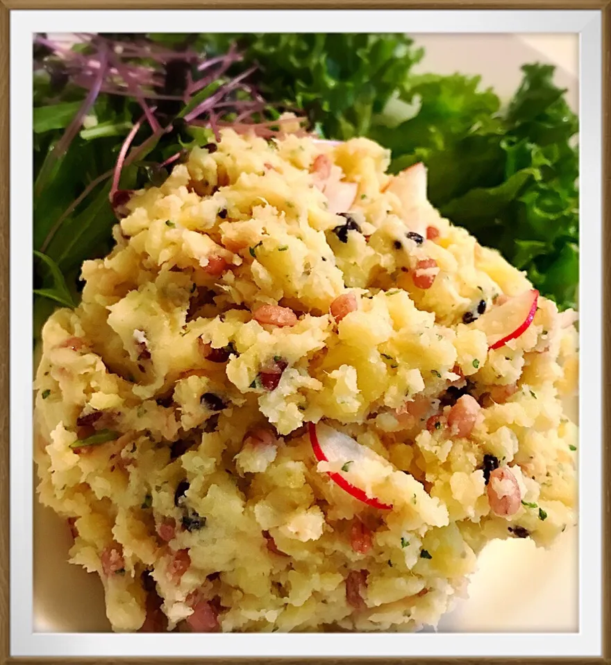 ポテトサラダに雑穀を混ぜてしまいました〜Potato salad with mixed grains|toyamadaさん