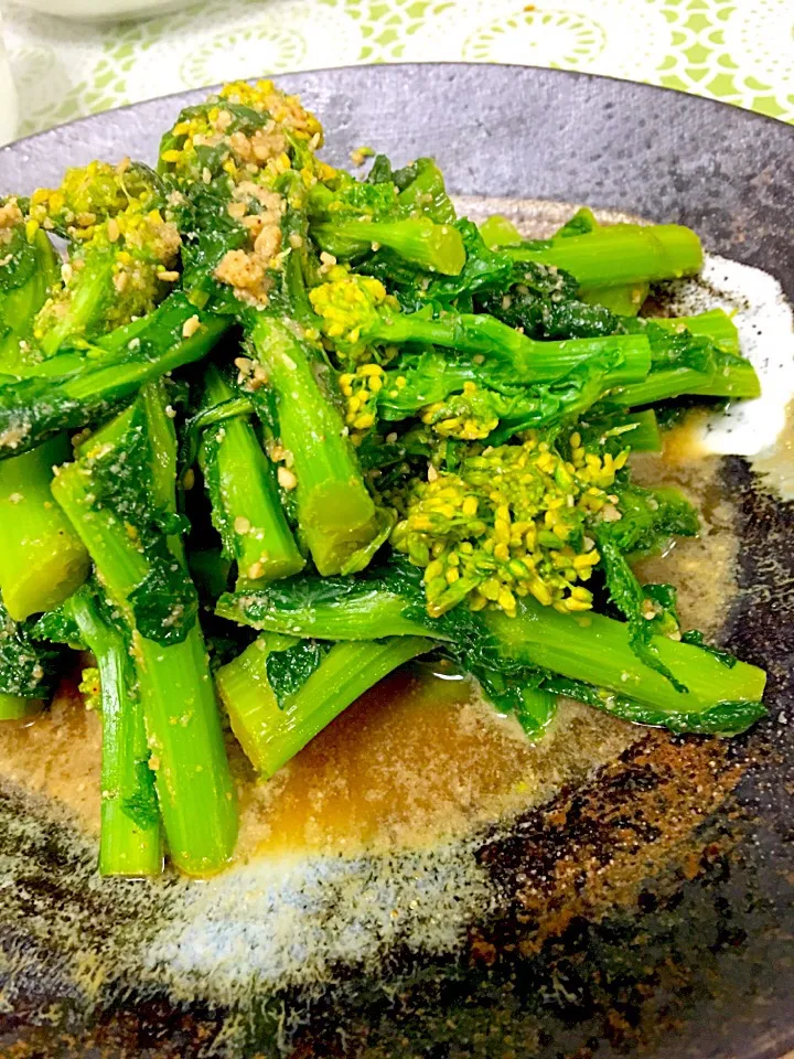 菜の花の胡麻和え|かねしろ食堂さん