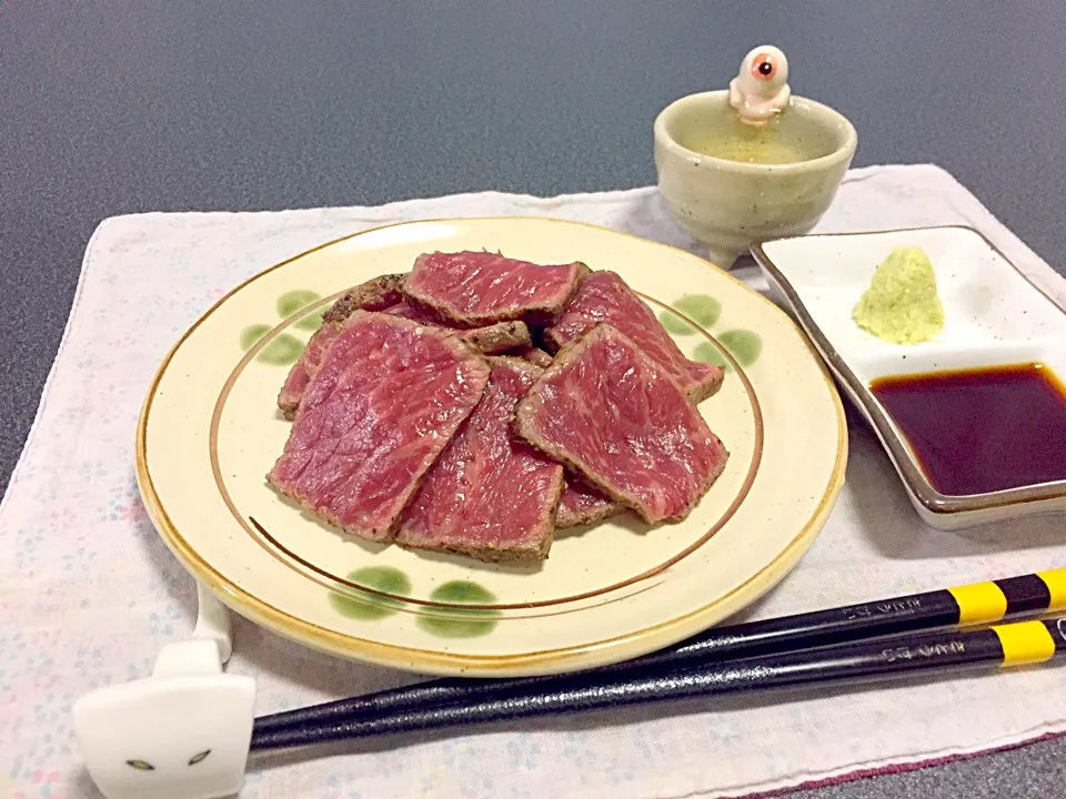 松永牛もも肉の転がし焼き!  (^-^)|Kei Satoさん