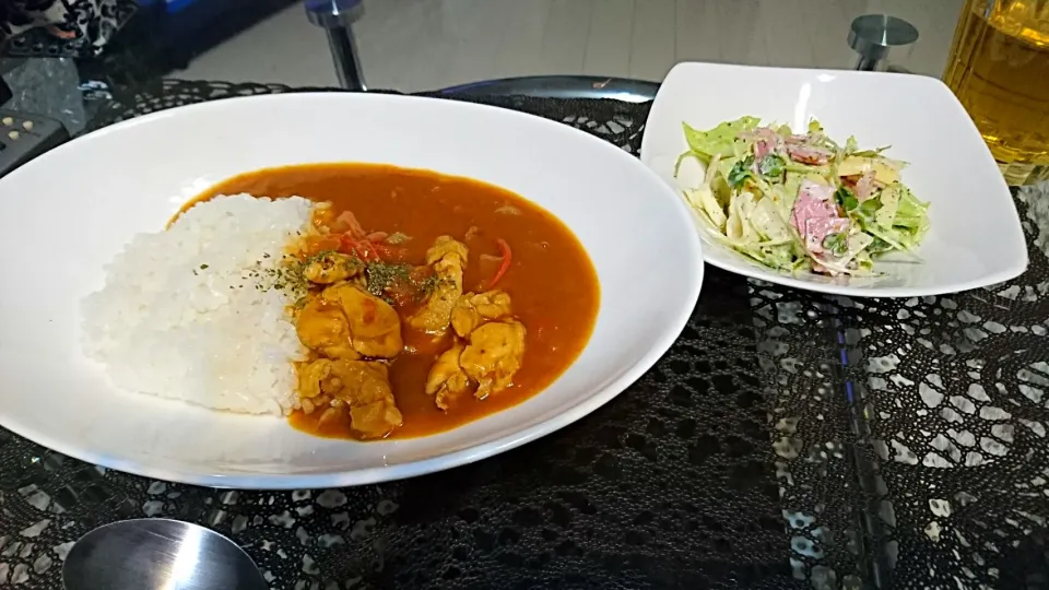 2017-01-18夜❤トマトチキンカレー|一人暮らしごはん🍴さん