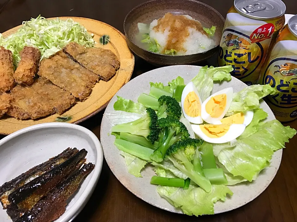 Snapdishの料理写真:2017.1.18 ビフカツ🍻🍻🍻|ゆみずさん