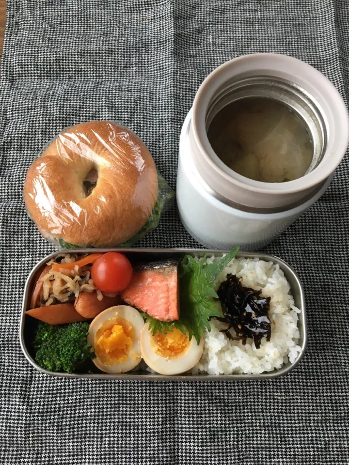 お弁当  味噌汁
ベーグルサンド|まいぱんさん