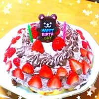 手作りbirthdayケーキ☆|Akikoさん