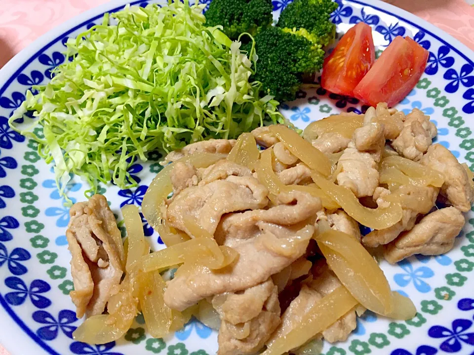 豚肉と玉ねぎの生姜ぽん酢炒め|優依さん