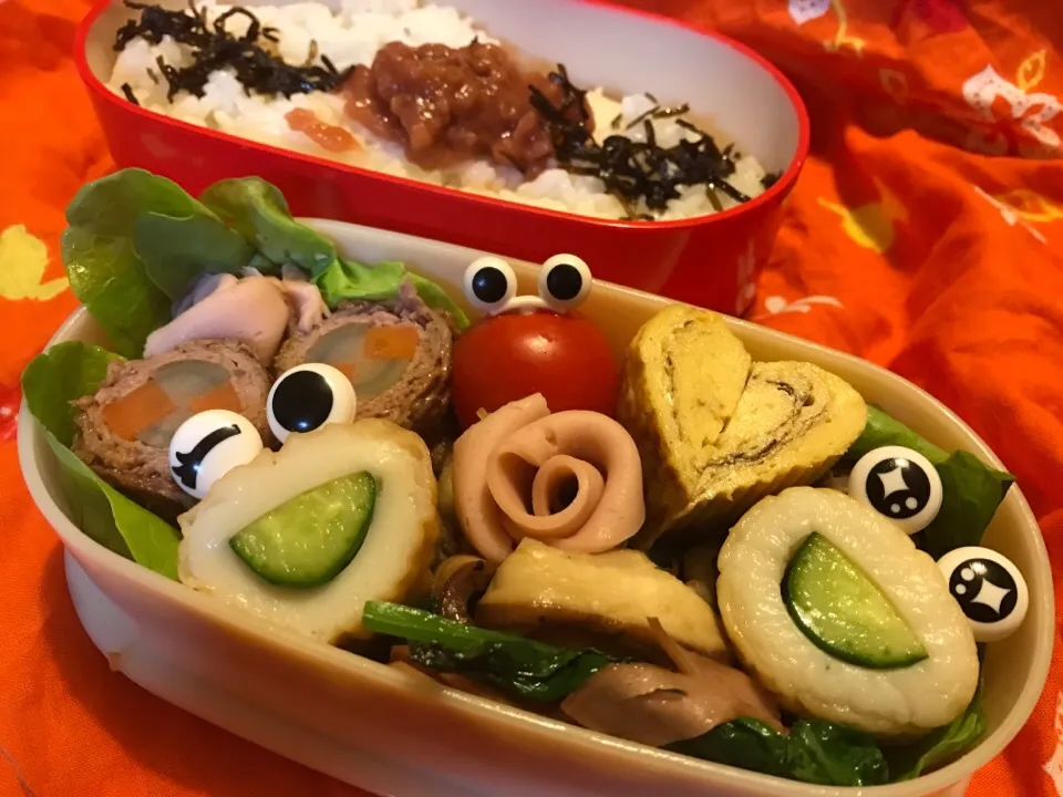 Snapdishの料理写真:ギョニソばらが作ってみたくてﾟ+.ﾟ(´▽`人)ﾟ+.ﾟいちおメインは牛肉の八幡巻です|かおりんさん