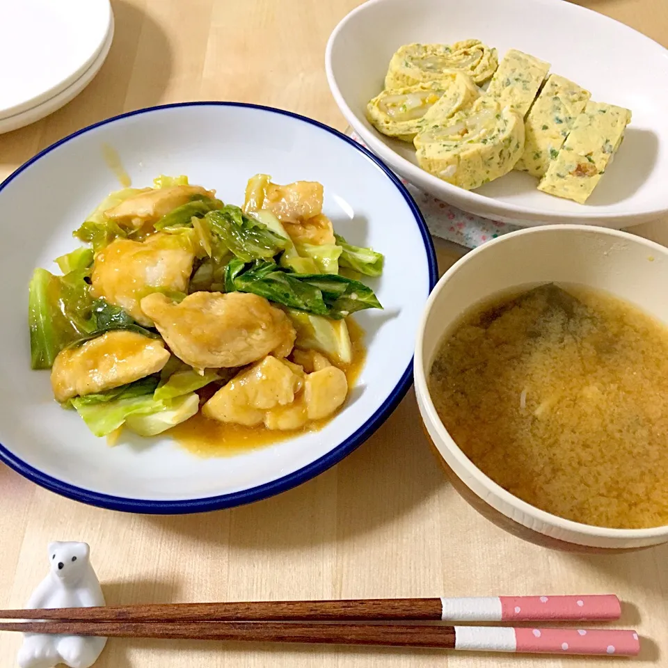 鶏胸肉のオイマヨ炒め٩( ᐛ )و|たにもこさん