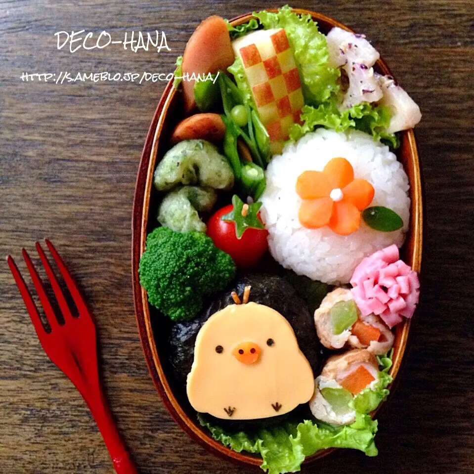 キイロイトリのお弁当|さとみ (satomi_foodart)さん