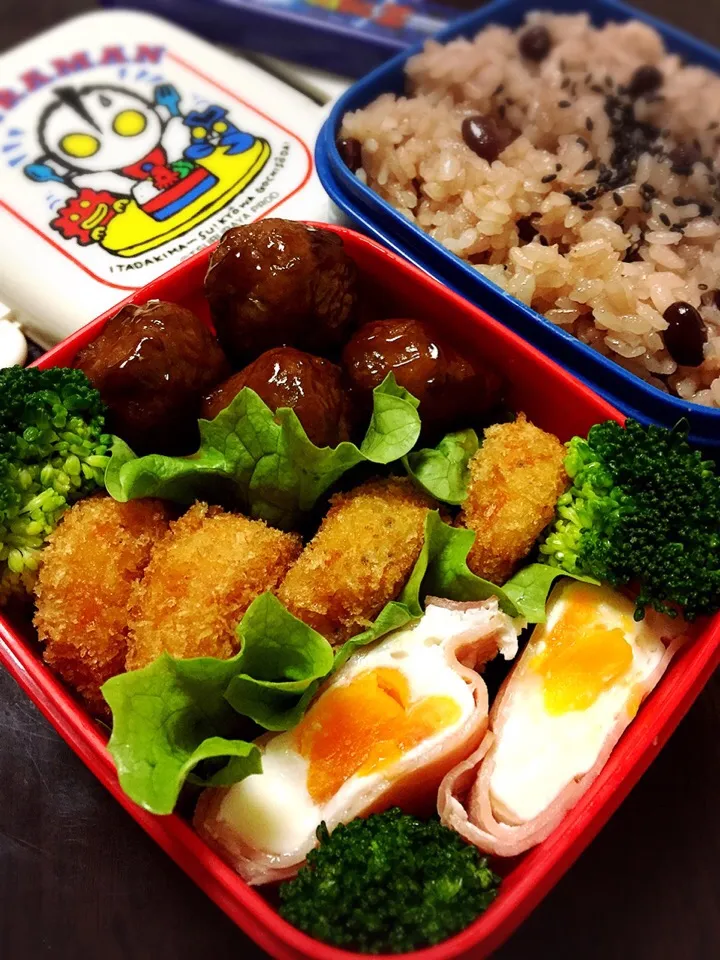 高校2年男子（赤飯）弁当🍤|じゅごんさん