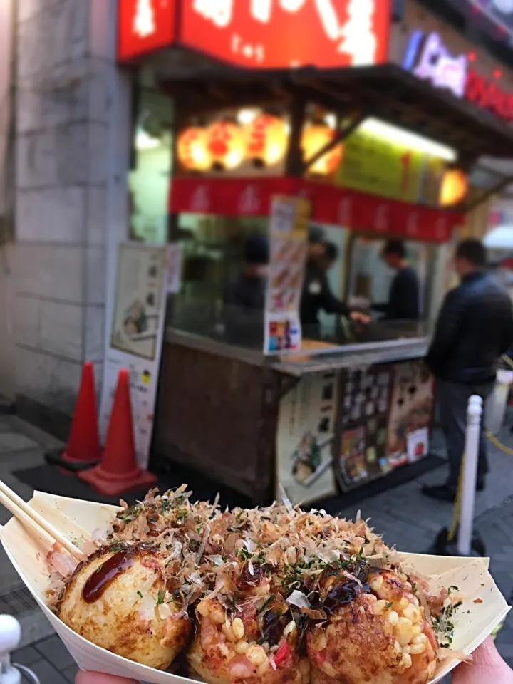 大阪来たならたこ焼き食べなきゃ！ 十八番@道頓堀|もっつぁさん