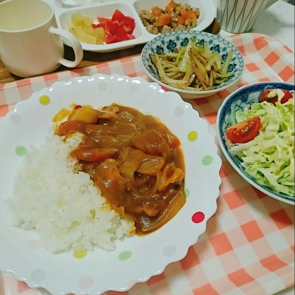 カレー・ベーコンと大根の皮の塩きんぴら|chocoさん