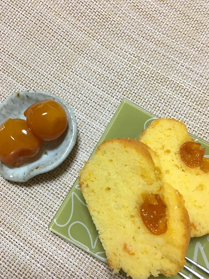 金柑の甘露煮とそれを使ってのケーキ|まなさん