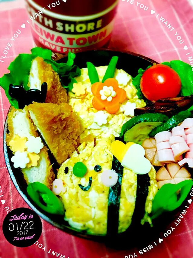 今日は🐝🐝🐝ハチ弁当|kiyomi sakuraiさん