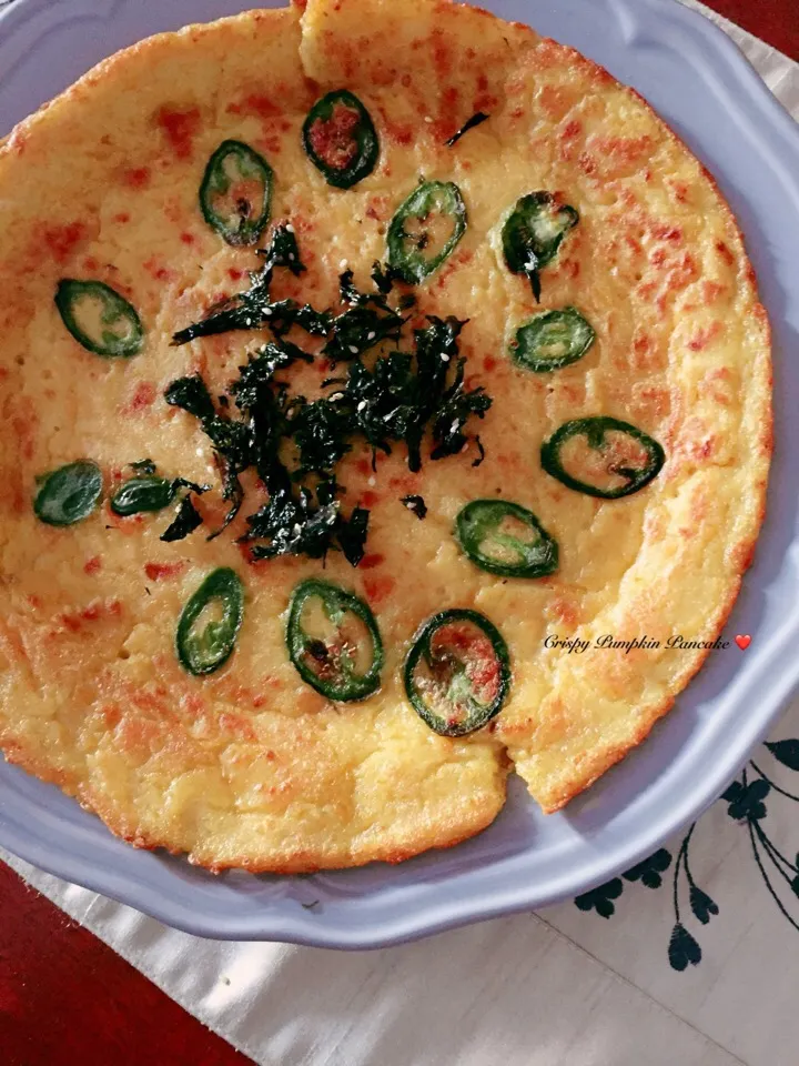 Crispy Pumpkin Pancake ❤ jalapeno pair so well with this...|Indulgeさん