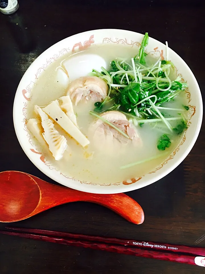 #まるちゃん正麺鶏白湯#トッピングにこだわって#自己流(≧∀≦)|さぁやさん