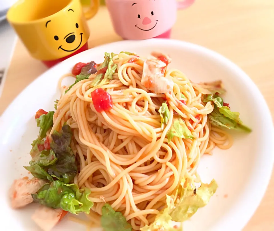 冷製パスタ！うんまー！|カズキ君の料理🍳😋💕たまに私🤓さん