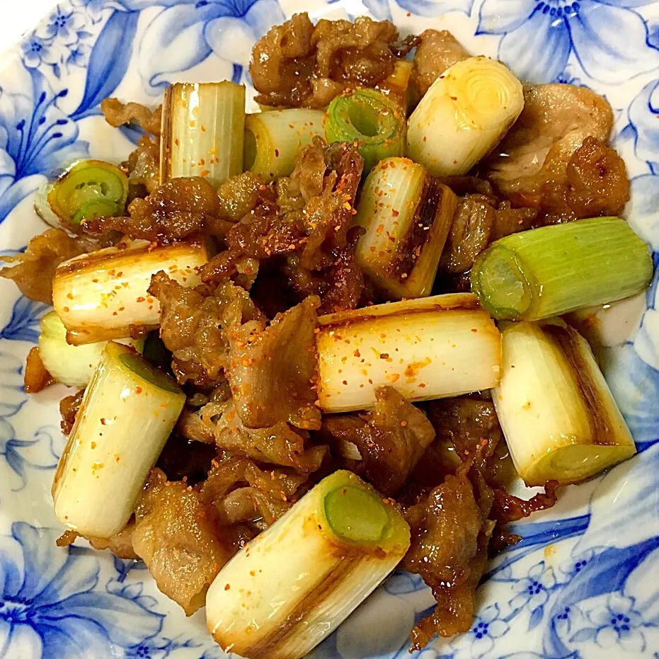 Tomoko Itoさんの料理 この豚バラと長ネギのおつまみ好きなんだよね〜ʕ•̫͡•ʔ♬✧|みなさん