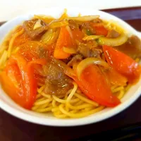 鮮茄牛肉意粉 🍅
Spaghetti with Beef in fresh tomato sauce|Lone Pineさん