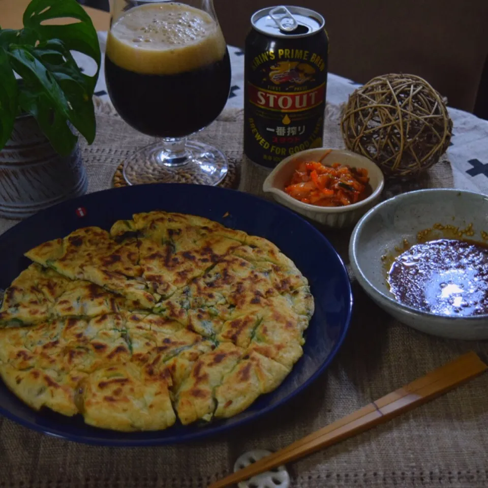 チヂミで夜ご飯|Naoさん