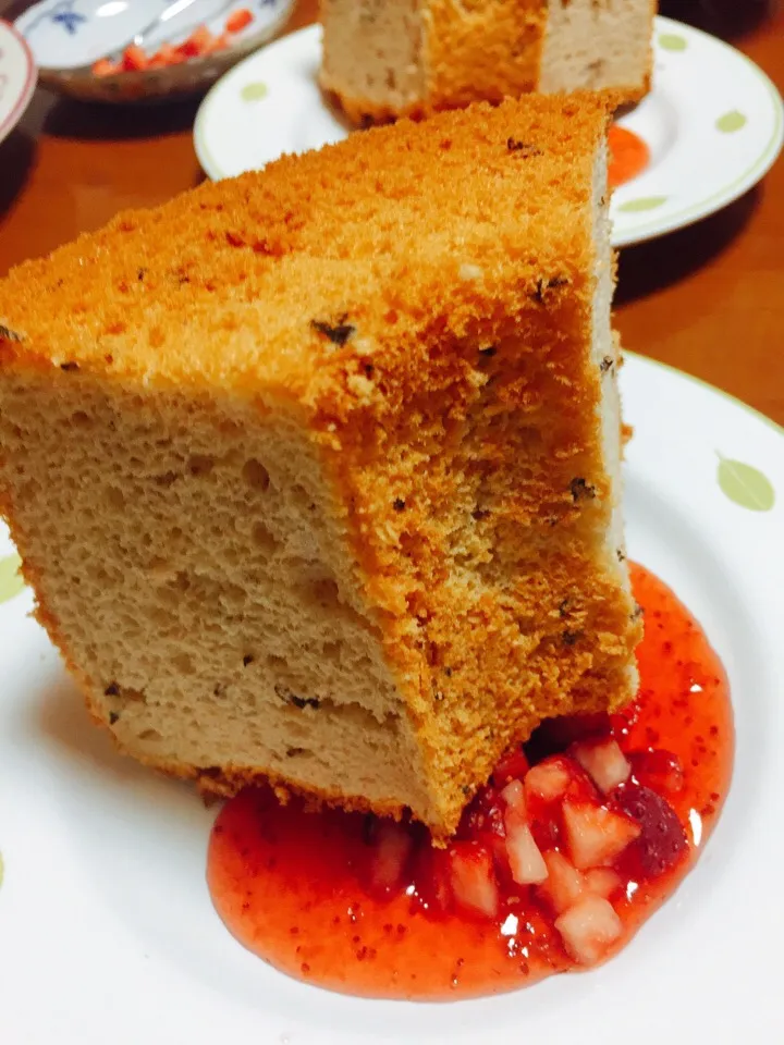 紅茶のシフォンケーキを焼きました🎵|cafebobさん