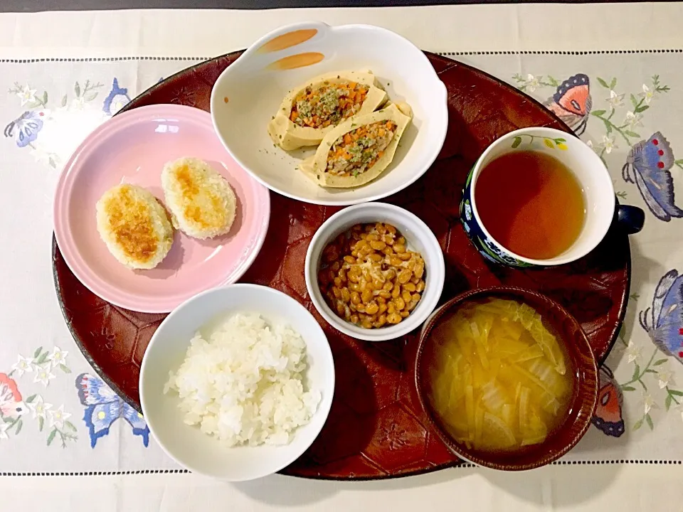 高野豆腐の肉詰めのご飯|みよさん