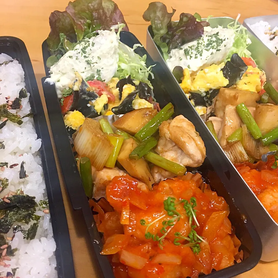 Snapdishの料理写真:今日の親父弁当！|沖縄「ピロピロ」ライフさん