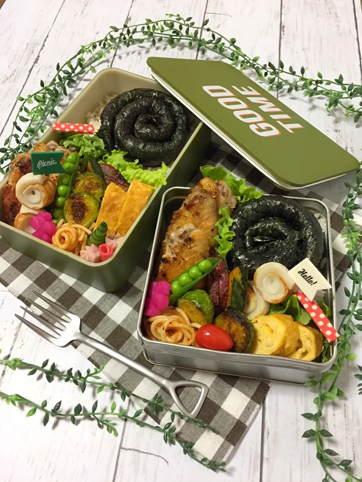 くるくるキャンディ海苔巻き弁当🍭|サリーさん