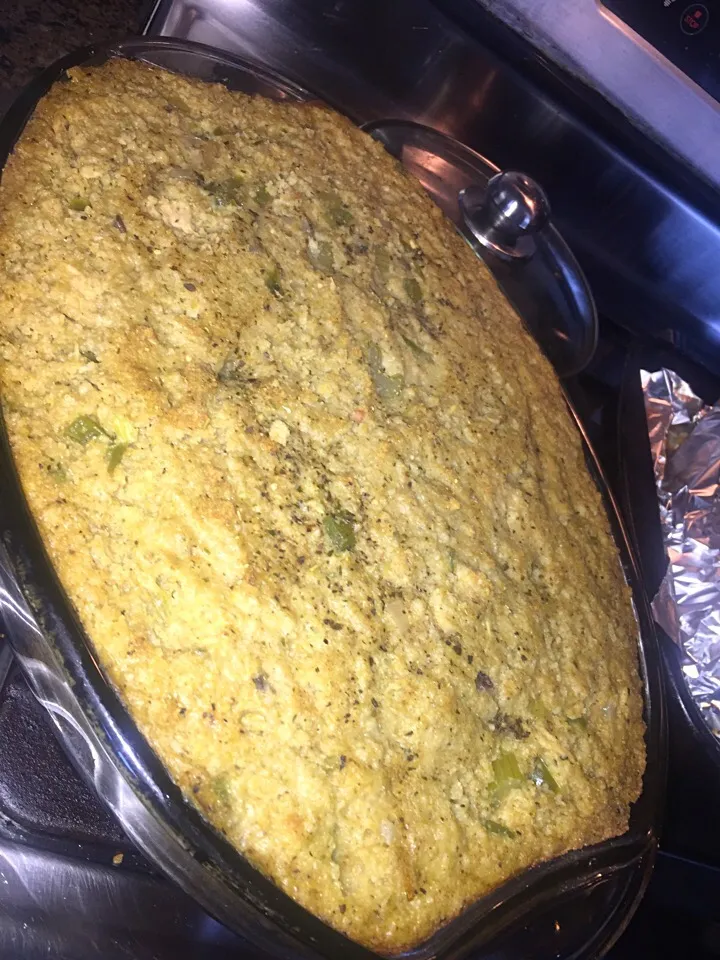 Snapdishの料理写真:Cornbread dressing|Tawanjaさん