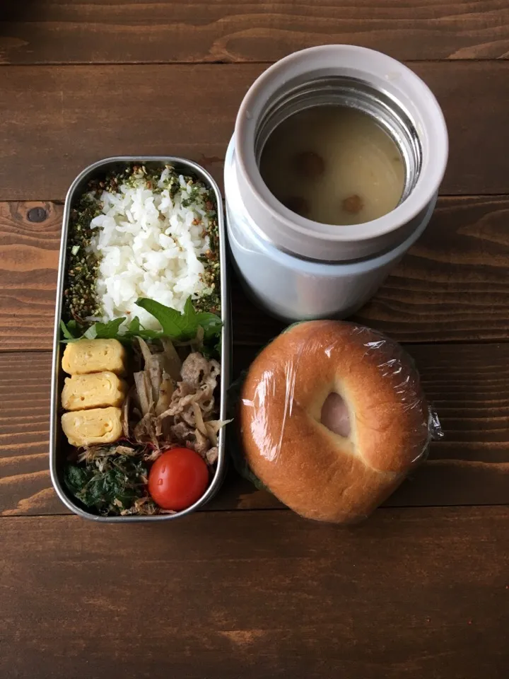 お弁当  味噌汁
ベーグルサンド|まいぱんさん