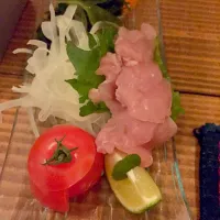 Snapdishの料理写真:ささみ刺身|ametamasさん