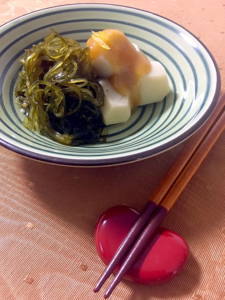 里芋と切昆布の焚いたん・柚味噌添え|チコさん