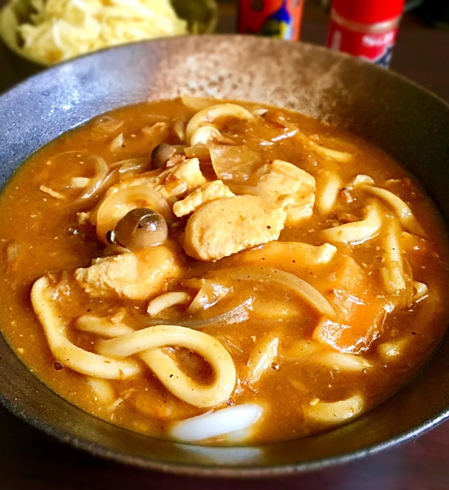 昼ごはん  濃厚カレーうどんs|ぽんたさん