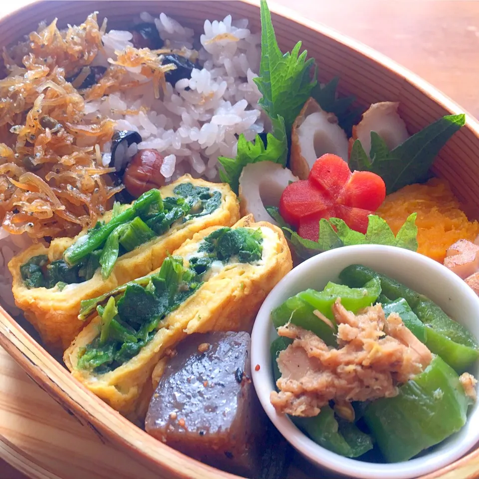 黒煎り豆の黒豆ごはん弁当|はるさん