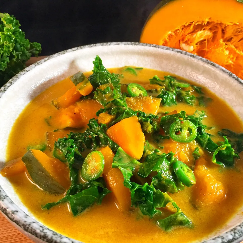 Kabocha And Kale Yellow Curry|mamaeriさん