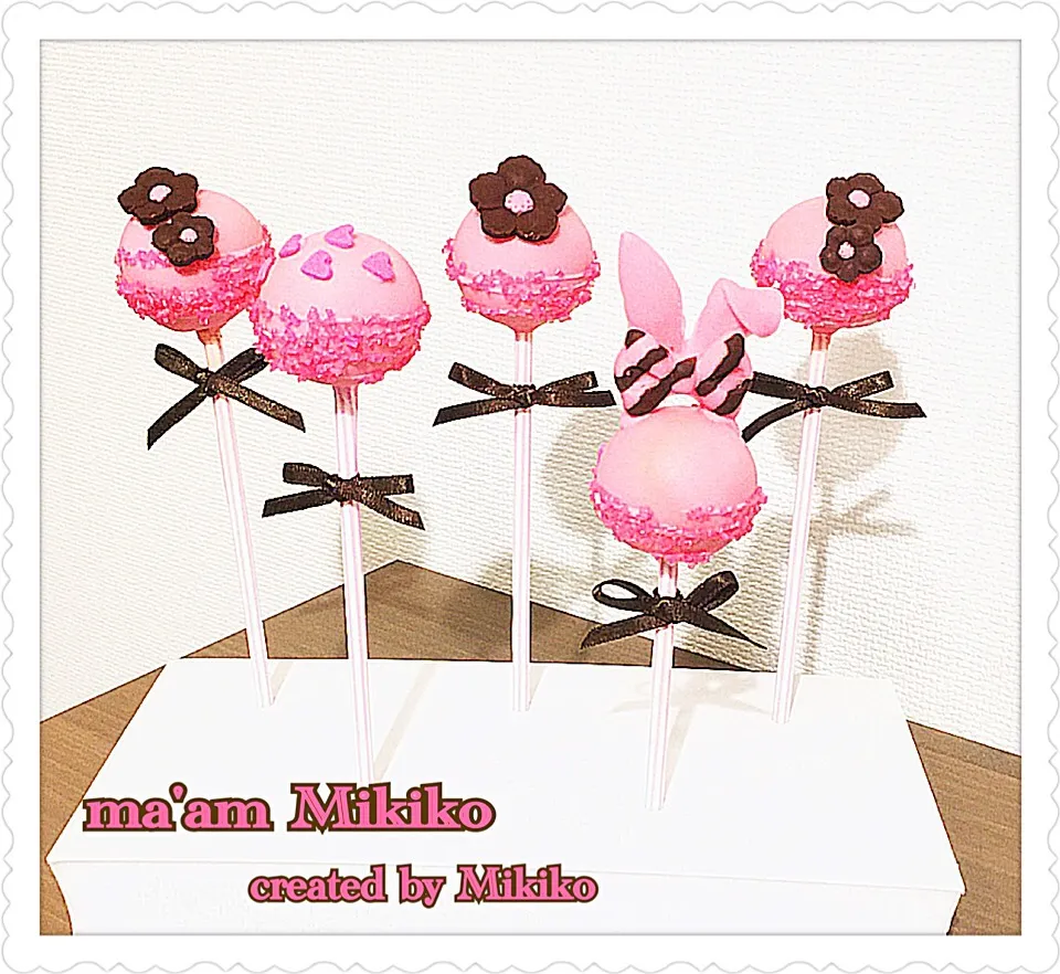 Girl's Birthday cake pops#プレゼント #スイーツ#girl|マダァムMikikoさん