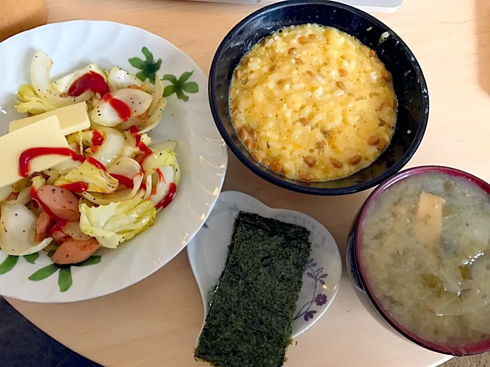 1月24日朝食兼昼食|ばぁさんさん