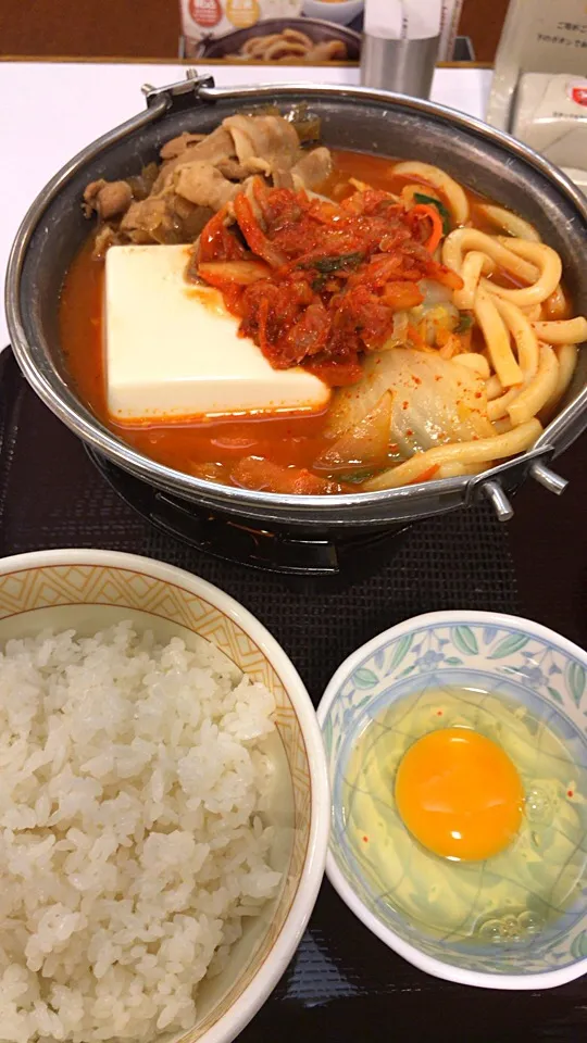 豚チゲ鍋定食|るみおんさん