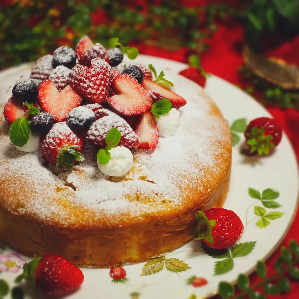 林檎入り生クリームケーキ🍎莓のせ🍓
賞味期限切れ間近の生クリームと卵で🐣🐣|picchinさん