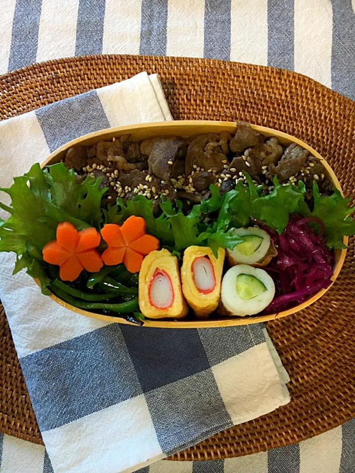 Snapdishの料理写真:#焼き肉のっけ弁当|10HIROさん