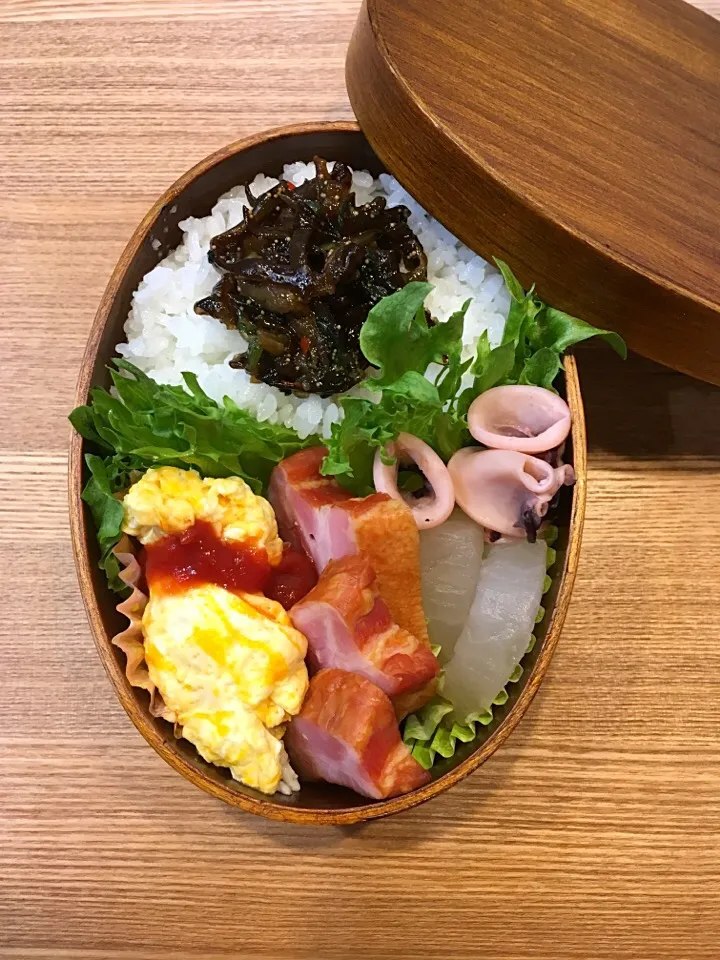 Snapdishの料理写真:旦那さんのお弁当♪2017年1月25日|Momo Hanaさん