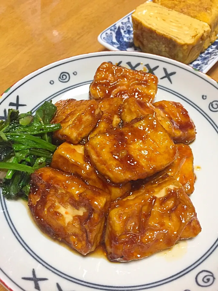 豆腐ステーキと玉子焼き|ミシャさん