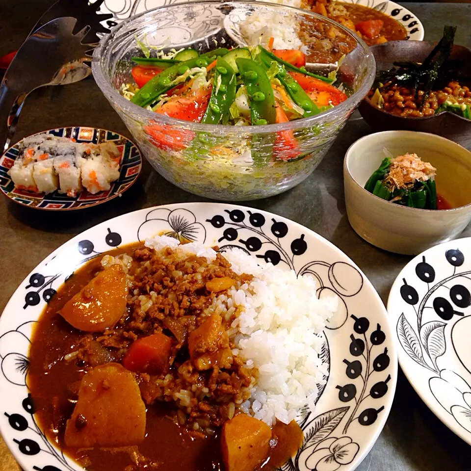 カレー🍛晩ごはん😋|nao子さん