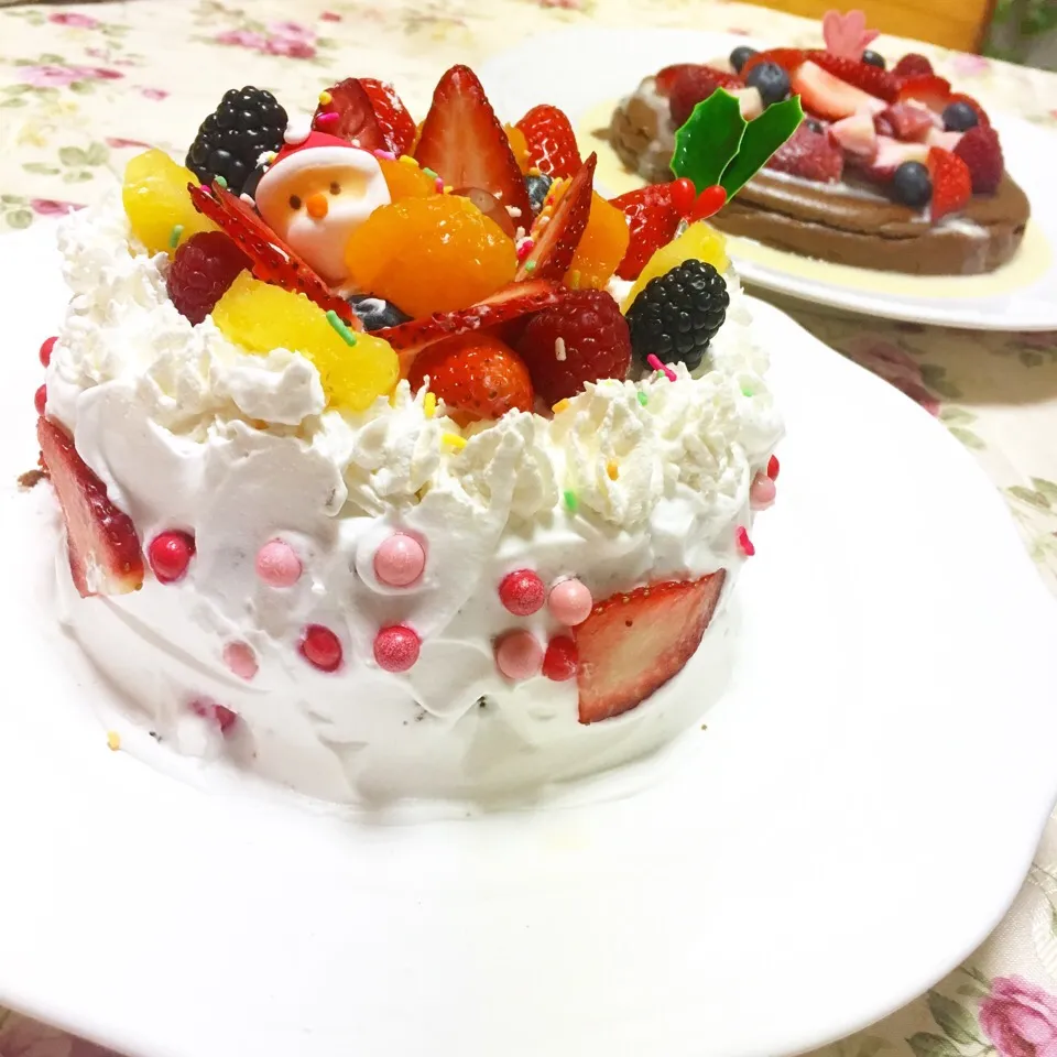 クリスマスケーキ♡2種類♡|あーみ♡さん