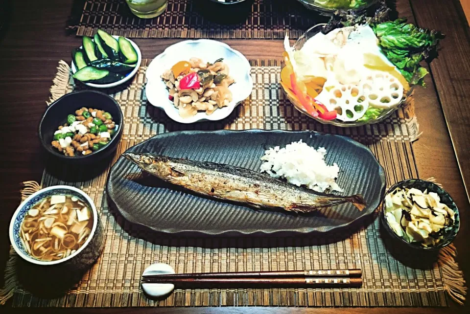 Snapdishの料理写真:魚夜ご飯🌃🍴|ゆず( ˘ ³˘)♥さん