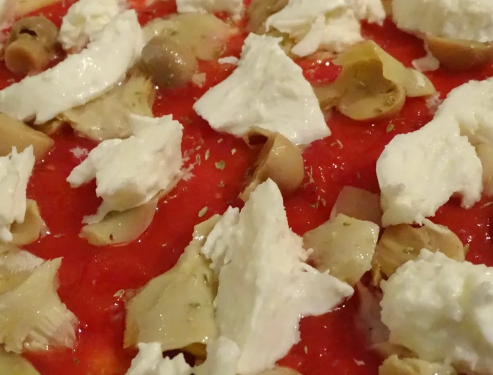 #Pizza con funghetti, carciofi e bufala di #puglia  #cucina #ricette #food #recipe|matteo pisanoさん