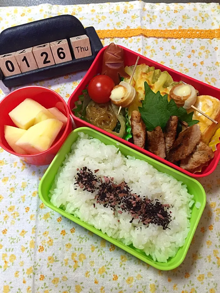 1月26日の小学生社会科見学弁当♪|ごっちさん