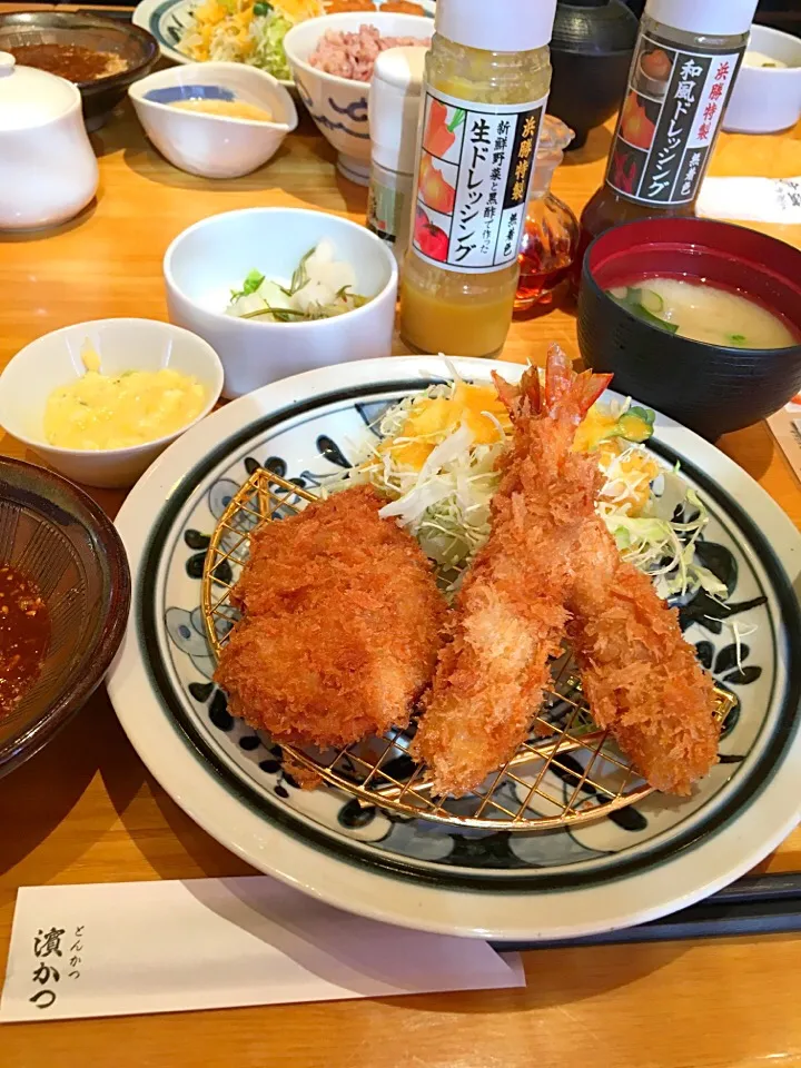 またまた浜勝 海老フライ ヒレカツランチ💕|ナナさん