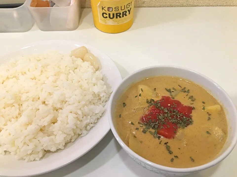 つぶホタテとじゃがいものイタリアン？なイエローカレー#タイカレー|カリー仙人さん