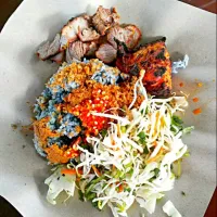 Snapdishの料理写真:Nasi kerabu|Dmizumaさん