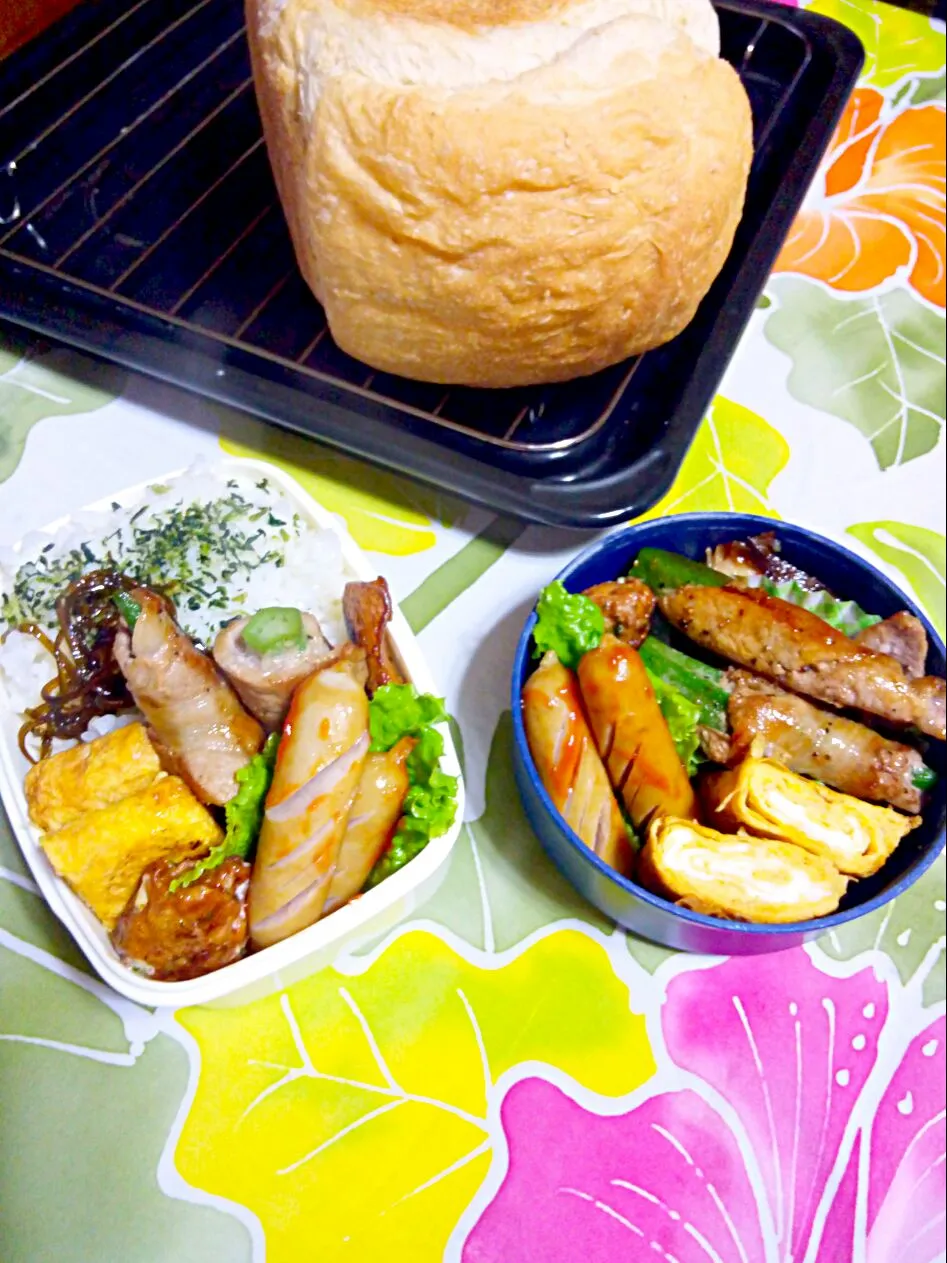 今日の朝焼き胡麻ミルク🍞( '-' 🍞  )ｼｮｸﾊﾟﾝﾁとお弁当|さくたえさん